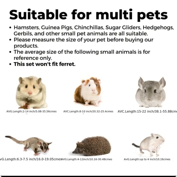 5-pc Plush Hammock Swing Set bed, Tunnel hammock etc 4 sugar gliders & sm pets - Picture 2 of 13